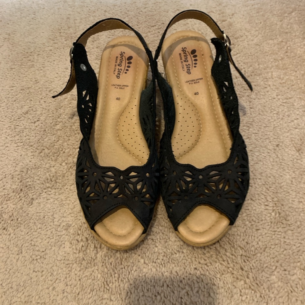 Wedge shoe, Black